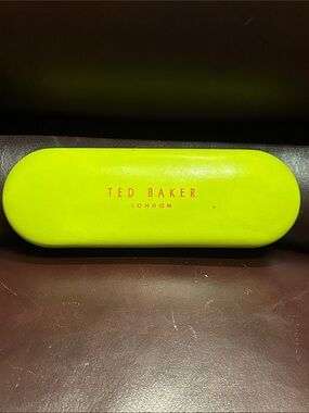 Ted Baker London Neon Lime Hardshell Eyewear Case